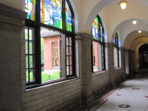 Beitou Hot Spring Museum - Stained Glass Panels by the Big Bath